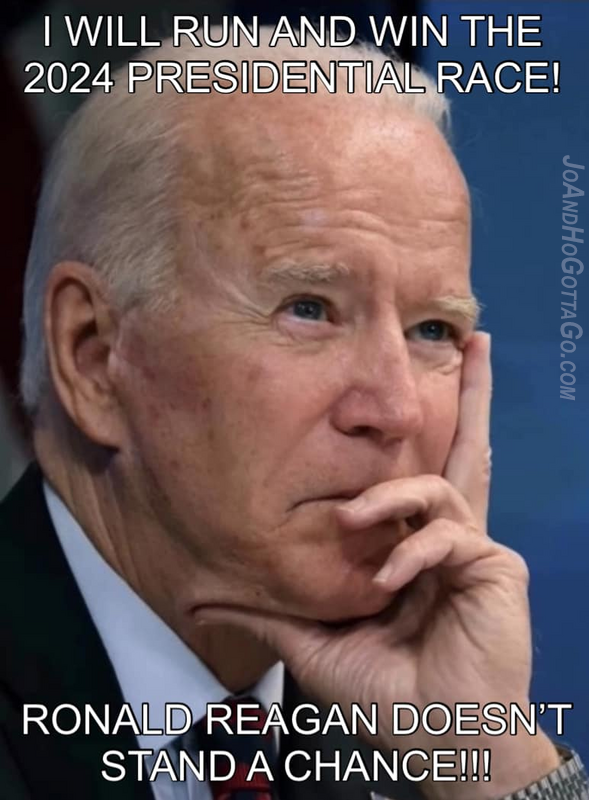 Biden Say He Can Beat Reagan in 2024